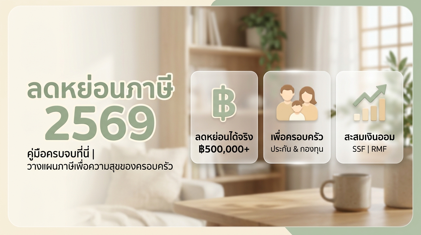 คู่มือสรุปสิทธิลดหย่อนภาษี 2569 วางแผนเซฟเงินภาษีให้คุ้มค่าที่สุด